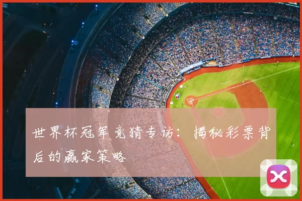 世界杯冠军竞猜专访：揭秘彩票背后的赢家策略